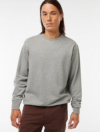 Sweat uni en molleton léger