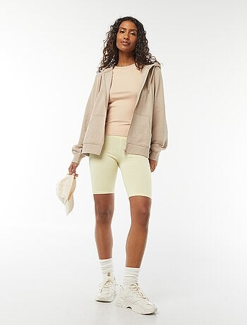Sweat zippé à capuche basique