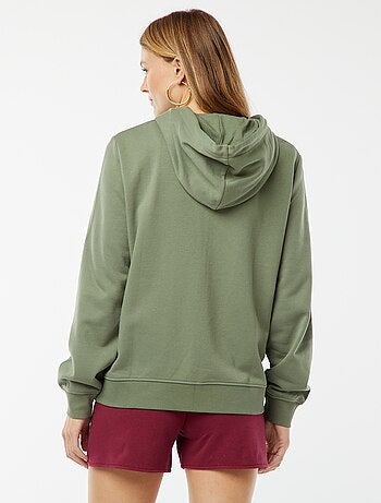Sweat zippé à capuche basique