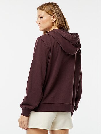 Sweat zippé à capuche basique