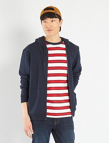 Sweat zippé à capuche