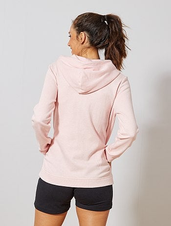 Sweat zippé à capuche en molleton - Kiabi