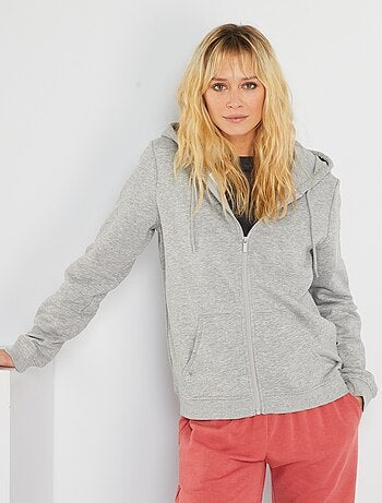 Sweat zippé à capuche