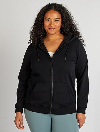 Sweat zippé à capuche