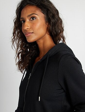 Sweat zippé à capuche
