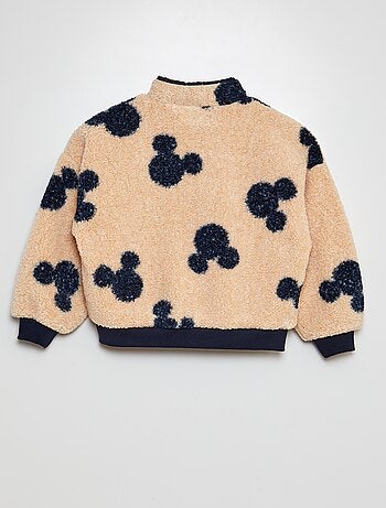 Sweat zippé effet moutonné 'Mickey' 'Disney'