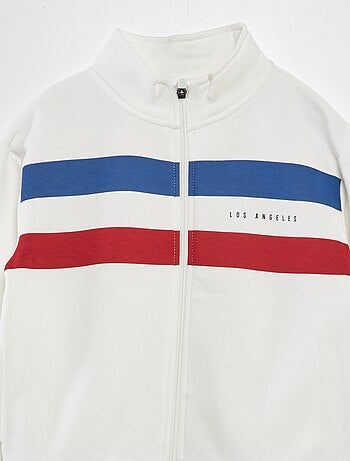 Sweat zippée col montant