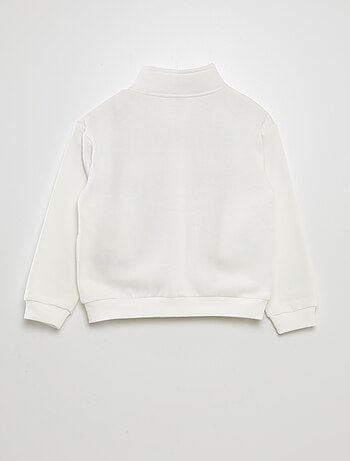 Sweat zippée col montant