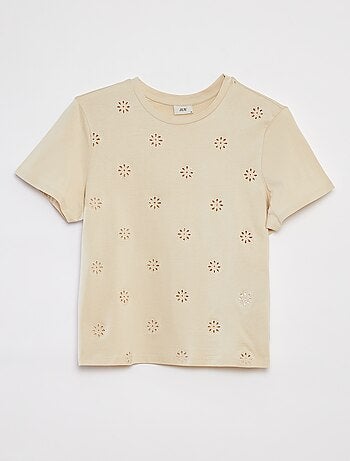 T-shirt à broderie anglaise 'JDY'