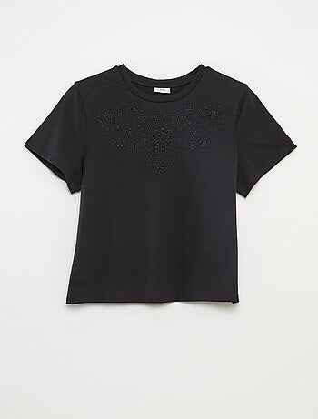 T-shirt à broderie anglaise 'JDY'