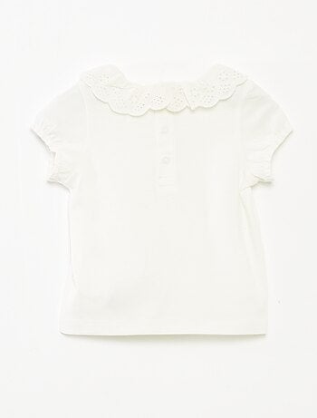T-shirt à broderie anglaise 'Marie'
