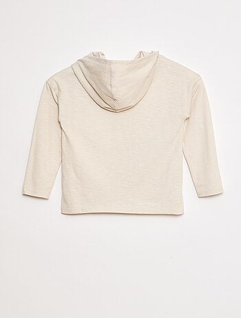 T-shirt à capuche à manches longues
