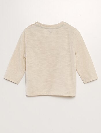 T-shirt à col rond avec poche