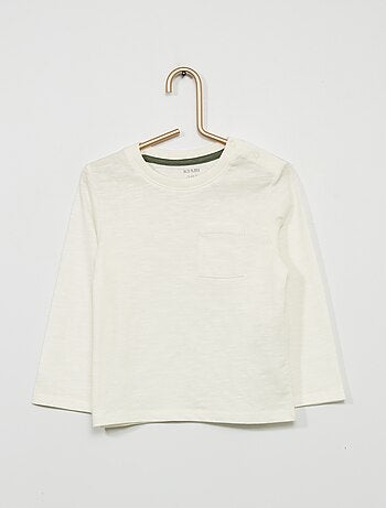 T-shirt à col rond avec poche