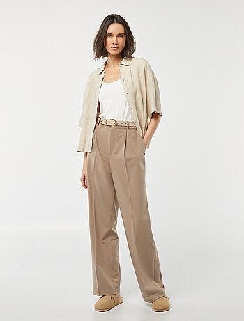 T-shirt à col rond dégagé