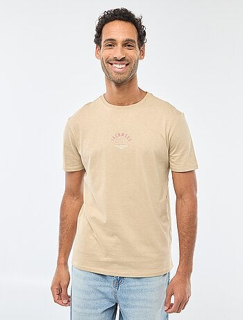 T-shirt à col rond et manches courtes imprimé