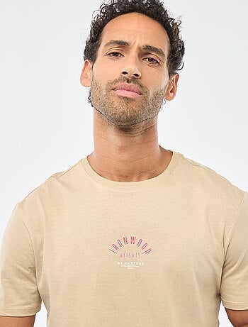 T-shirt à col rond et manches courtes imprimé