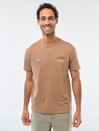 T-shirt à col rond et manches courtes imprimé
