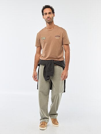 T-shirt à col rond et manches courtes imprimé