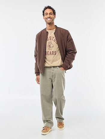 T-shirt à col rond et manches courtes imprimé