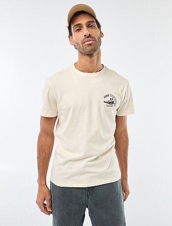 T-shirt à col rond et manches courtes imprimé