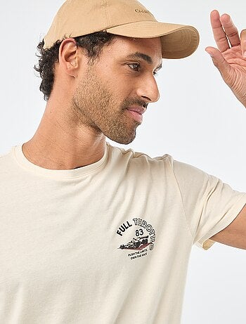 T-shirt à col rond et manches courtes imprimé