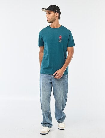 T-shirt à col rond et manches courtes imprimé