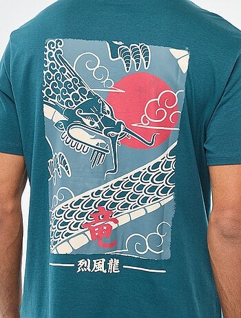 T-shirt à col rond et manches courtes imprimé