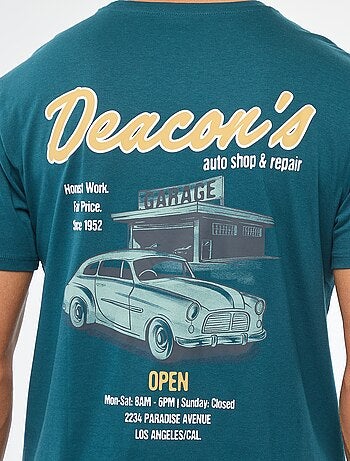 T-shirt à col rond et manches courtes imprimé