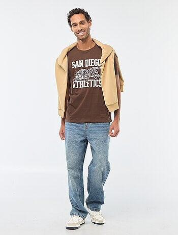 T-shirt à col rond et manches courtes imprimé