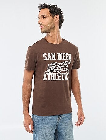 T-shirt à col rond et manches courtes imprimé