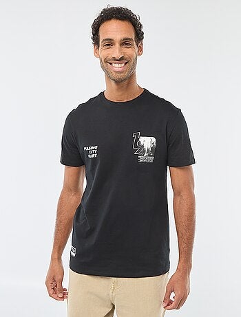 T-shirt à col rond et manches courtes imprimé