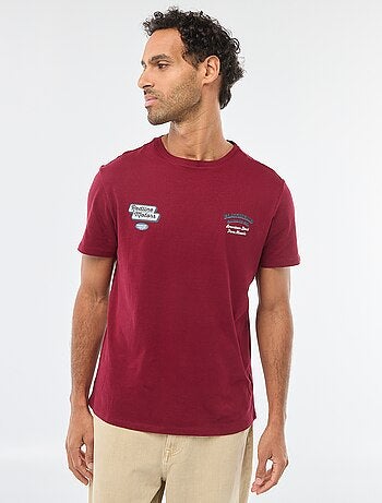 T-shirt à col rond et manches courtes imprimé