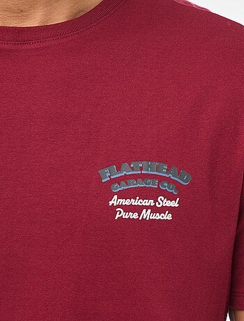 T-shirt à col rond et manches courtes imprimé