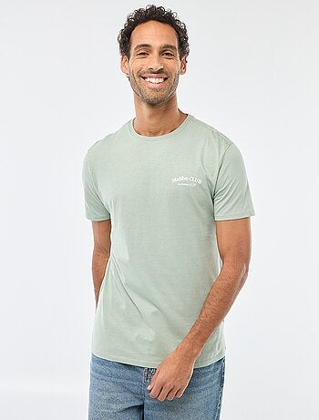 T-shirt à col rond et manches courtes imprimé