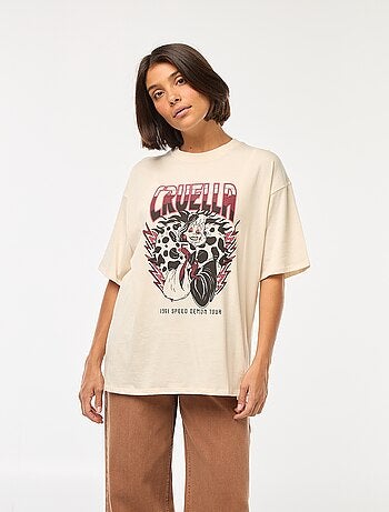 T-shirt à col rond 'Villains' 'Disney'