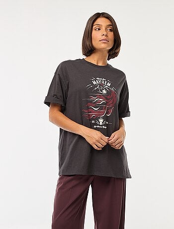 T-shirt à col rond 'Villains' 'Disney'
