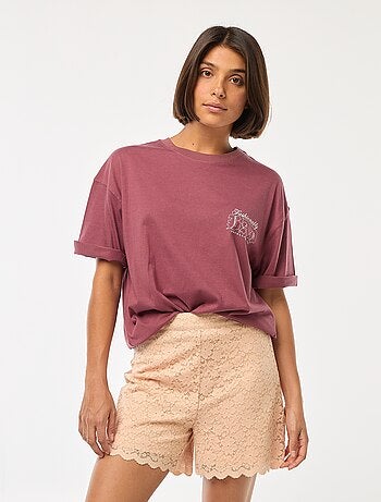 T-shirt à col rond 'Villains' 'Disney'