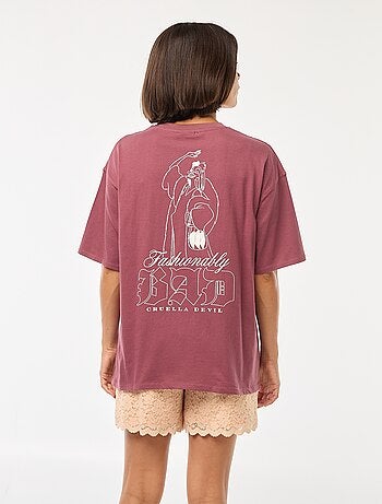 T-shirt à col rond 'Villains' 'Disney'