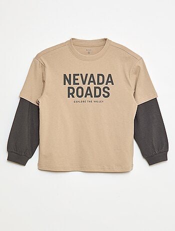 T-shirt à double manche