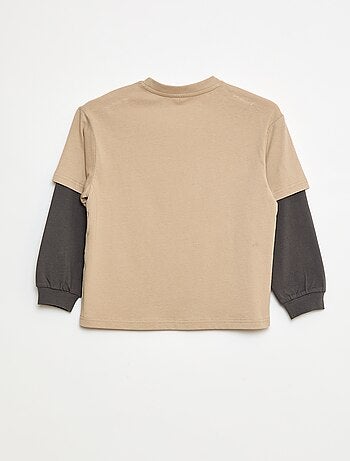 T-shirt à double manche