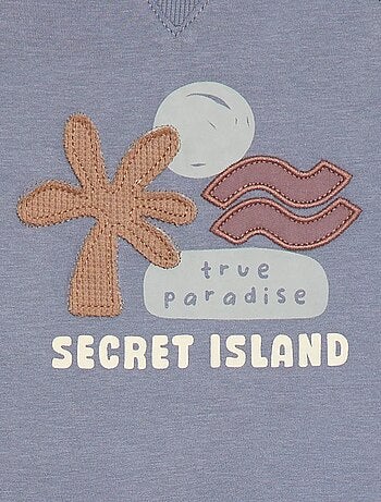 T-shirt à imprimé 'Secret Island'