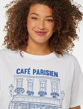 T-shirt à manches courtes avec imprimé