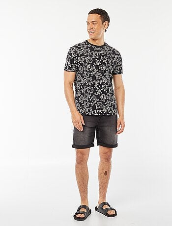 T-shirt à manches courtes avec imprimé 'Keith Haring'