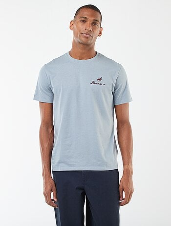 T-shirt à manches courtes avec imprimé poitrine