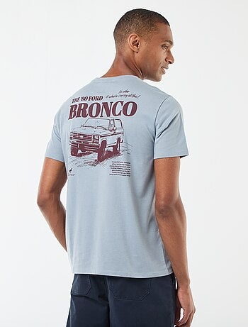 T-shirt à manches courtes avec imprimé poitrine