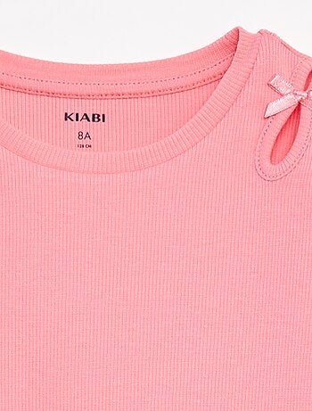 T-shirt à manches courtes avec nœuds décoratifs