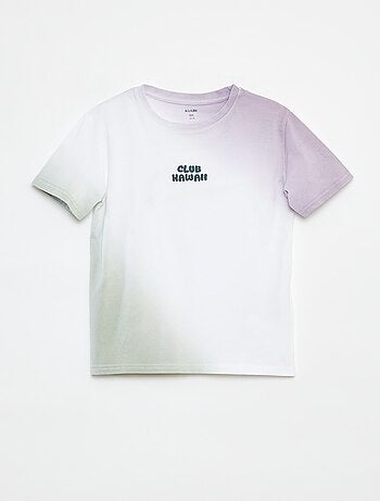 T-shirt à manches courtes avec tie and dye