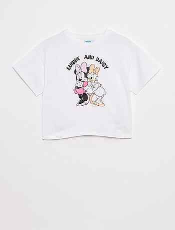 T-shirt à manches courtes cropped 'Minnie' 'Disney'