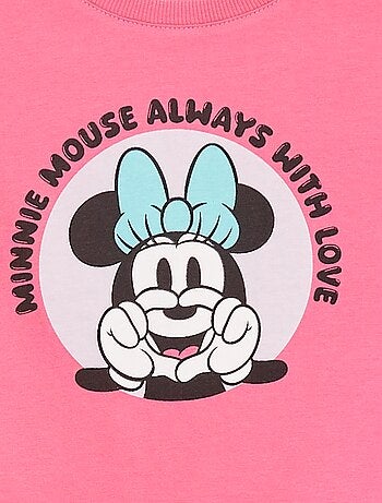 T-shirt à manches courtes cropped 'Minnie' 'Disney'